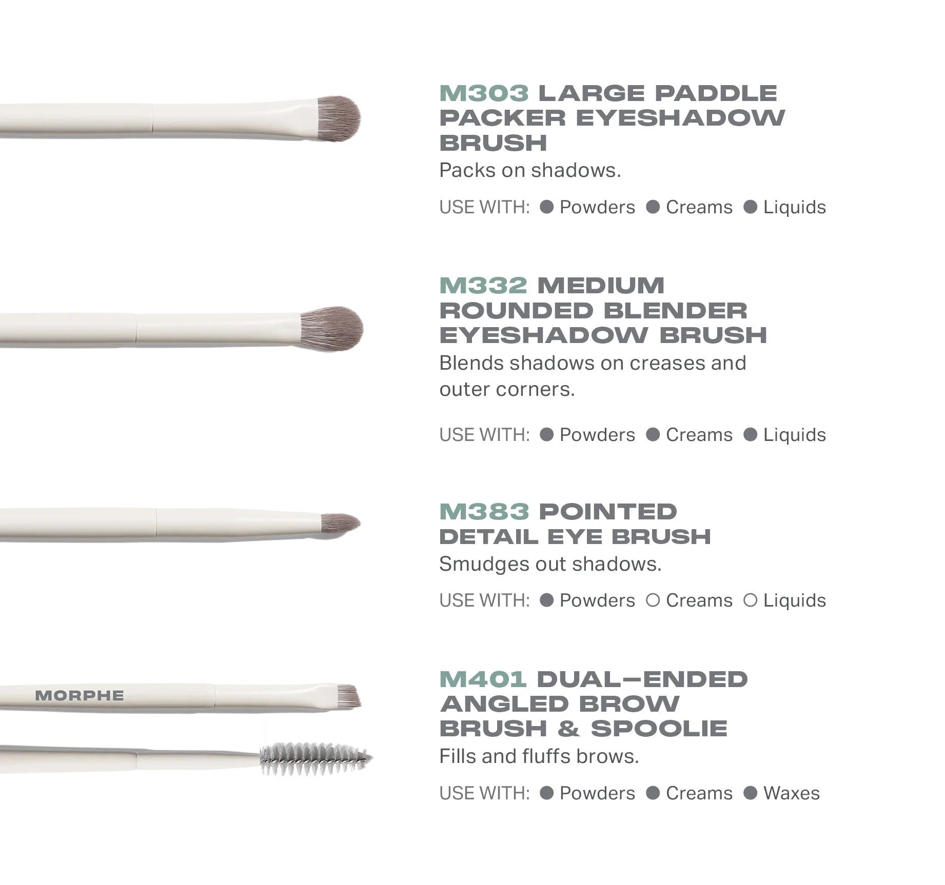 Morphe makeup brushes